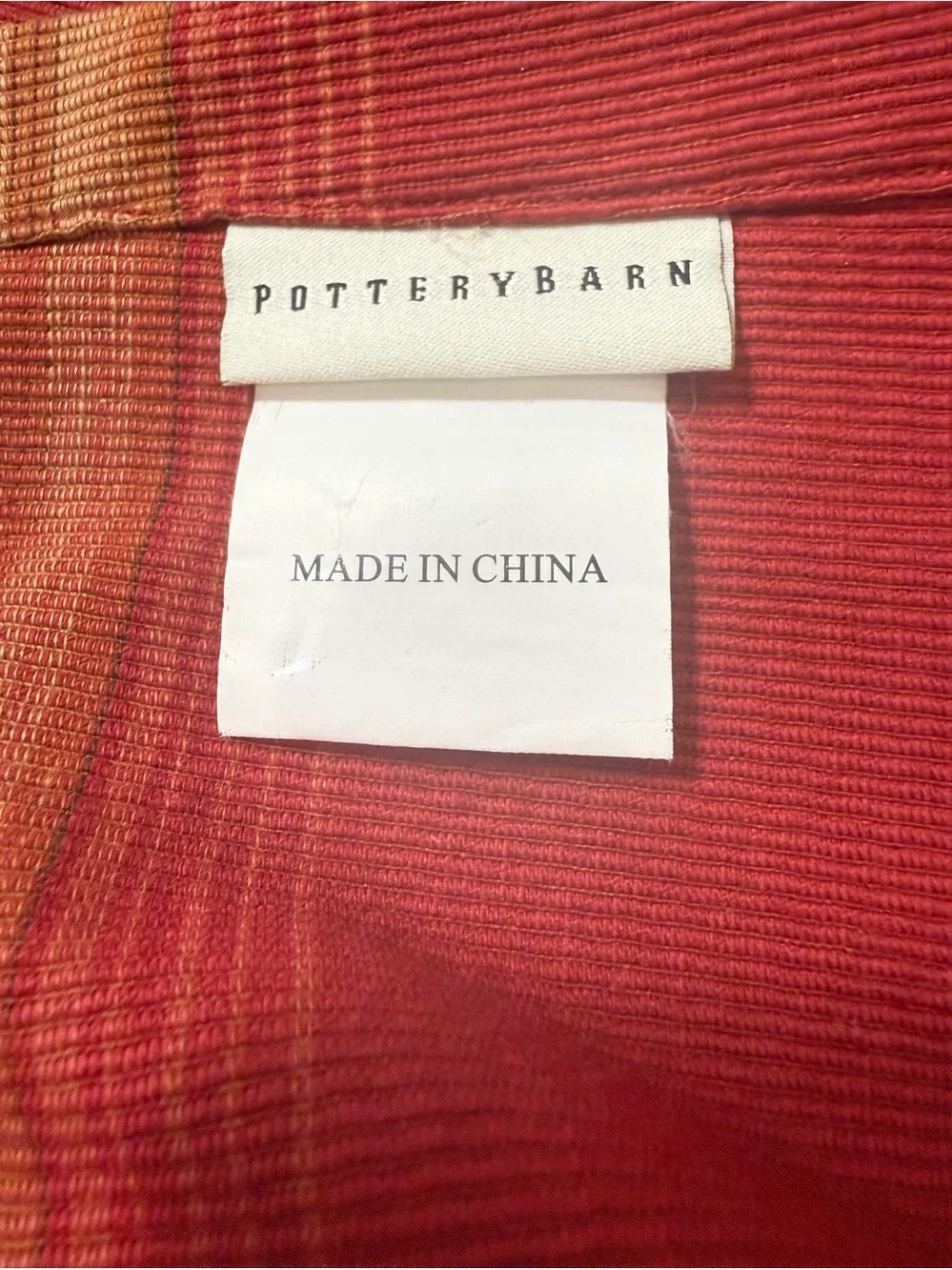 Pottery Barn Blackout Curtain Panels Spice Sunset Stripe 96” Length, Set of 2